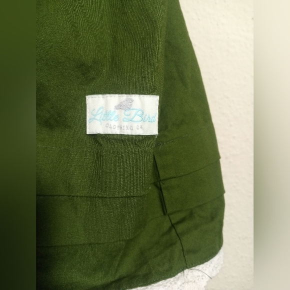 Green and Red Kids Dress - Picture 6 of 9